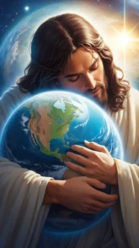 иисус wallpaper_иисус в полный рост_иисус воскрес_иисус живопись_иисус ил... христа_рисунок и...webp